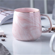 Load image into Gallery viewer, Europe Milk Coffee Mugs Marble Gold Inlay Mug Breakfast Mug Office Home Drinkware Tea Cup for Lover&#39;s Gifts Dropshipping
